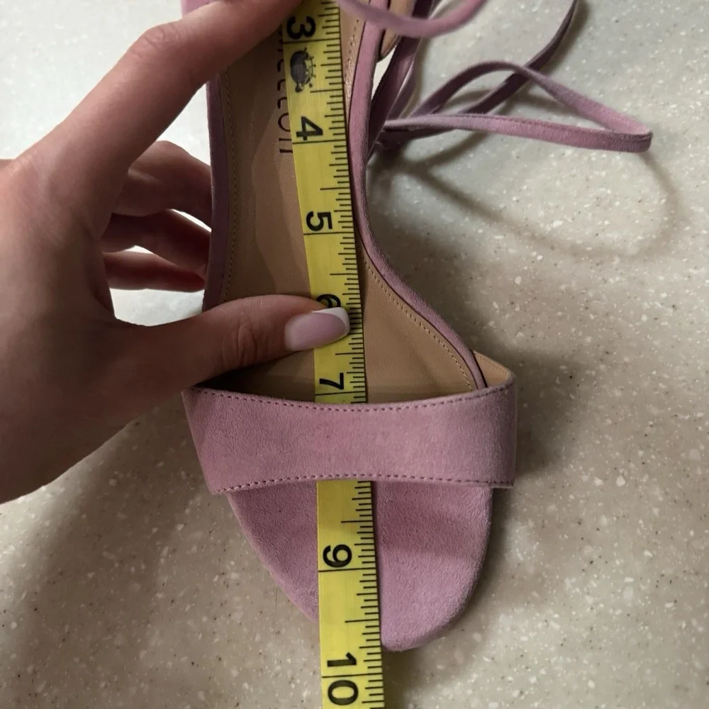 Tamara‎ Mellon Lilac Suede Zaha Tie-Up Sandals US 8/ EU 8